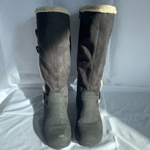 Globalwin Faux Fur Lined Knee High Winter Boots - Picture 14 of 16